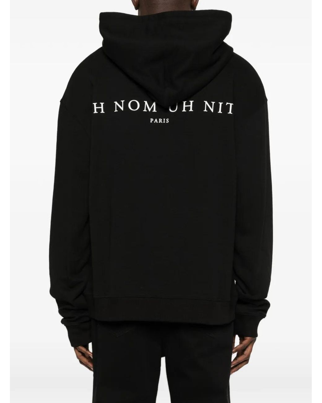 Ih Nom Uh Nit Black Mask On Front Hoodie for men