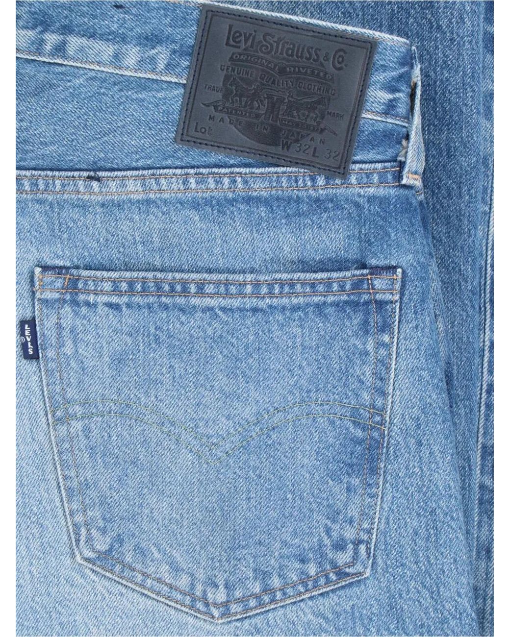 Levi's Blue Saddle Rock Mij Logo-Patch Jeans for men