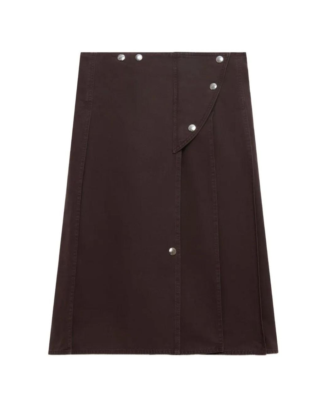 Marni Purple Deep Skirt With Utility Pocket