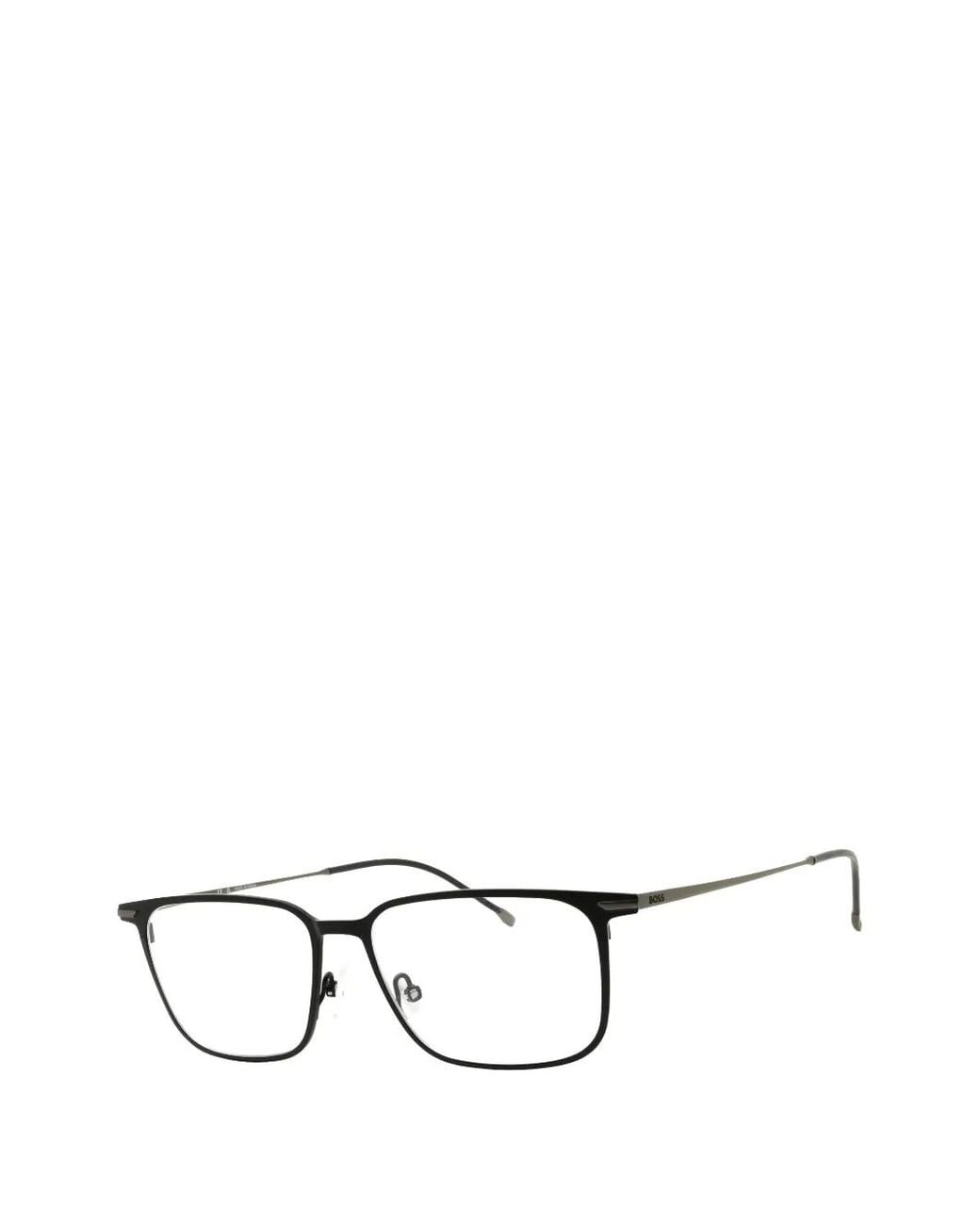 Boss Black Rectangle-Frame Glasses for men