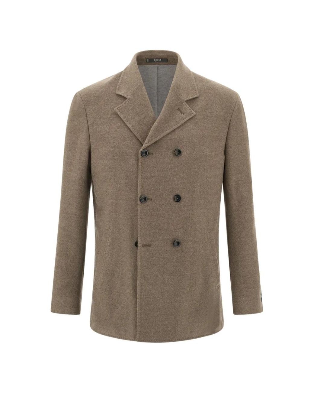Boggi Gray Double-Breasted Blazer for men