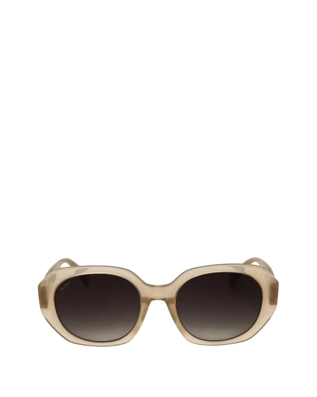 Max Mara Natural Geometric-Frame Sunglasses