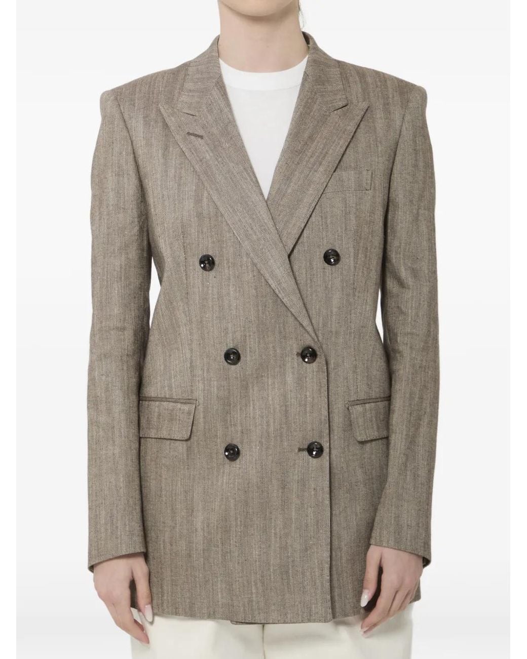 Tagliatore Gray Double-Breasted Jacket