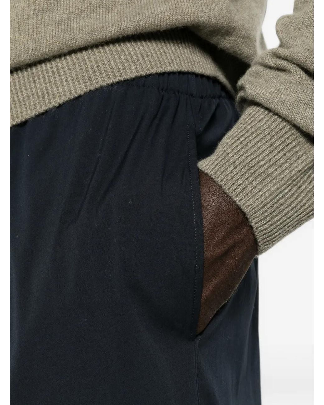 The Row Blue Pascale Elasticated-Waist Trousers for men