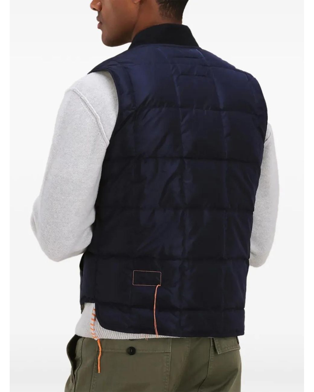 Fortela Blue Padded Camouflage Sleeveless Gilet for men