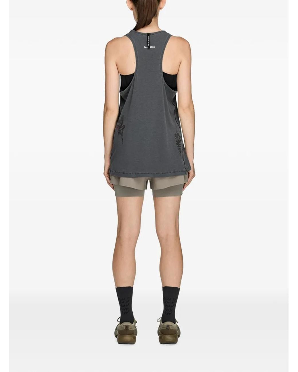 Adidas Gray X Song For The Mute Logo-Print Tank Top