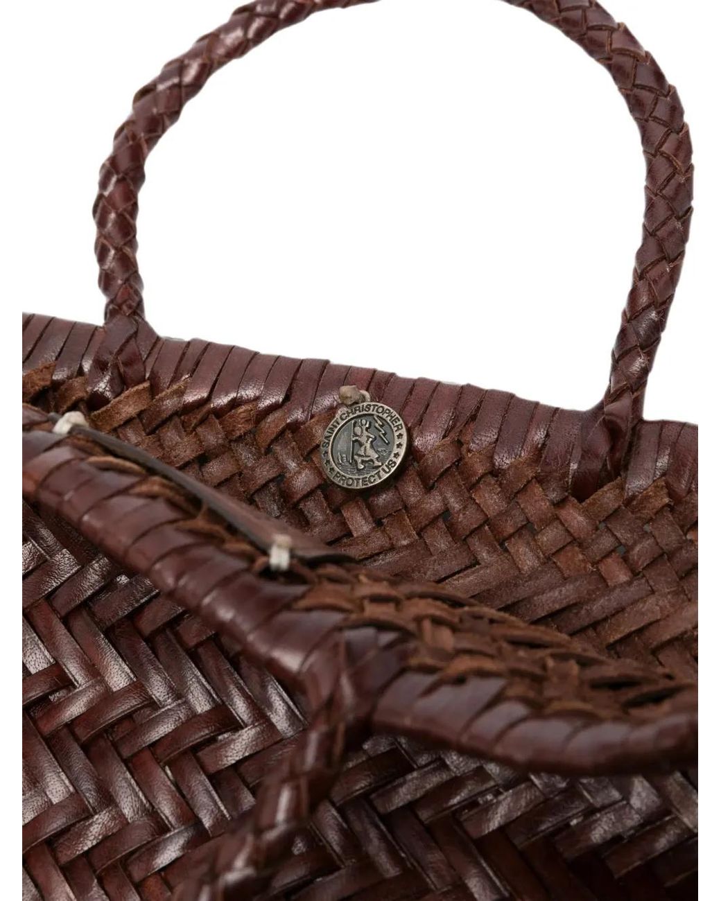 Dragon Diffusion Brown Mini Flat Gora Bruciato Bag