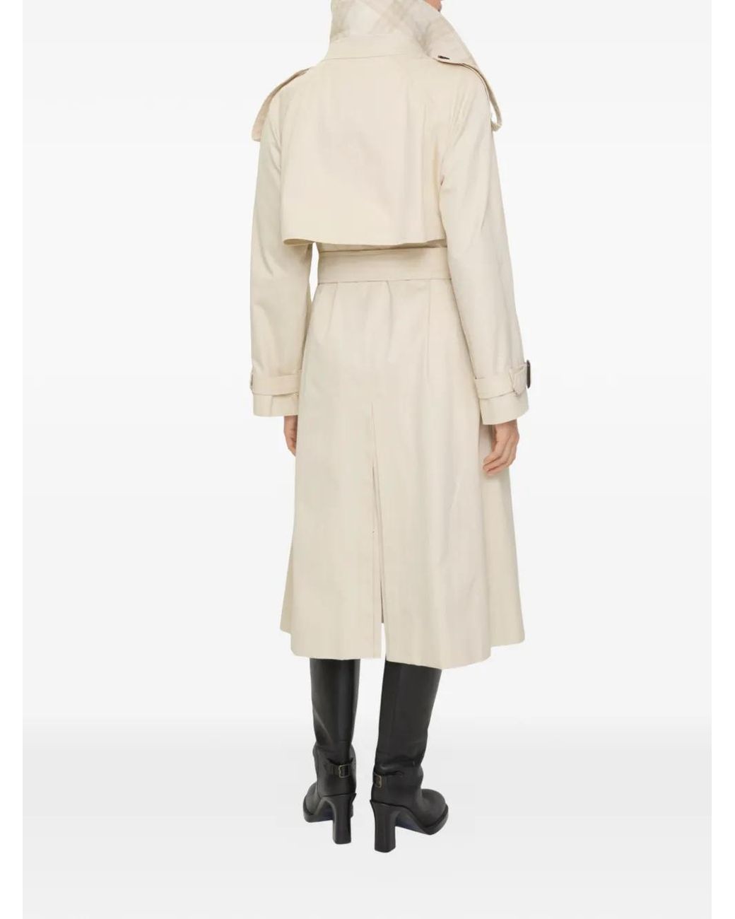 Burberry Natural Long Gabardine Fitzrovia Trench Coat