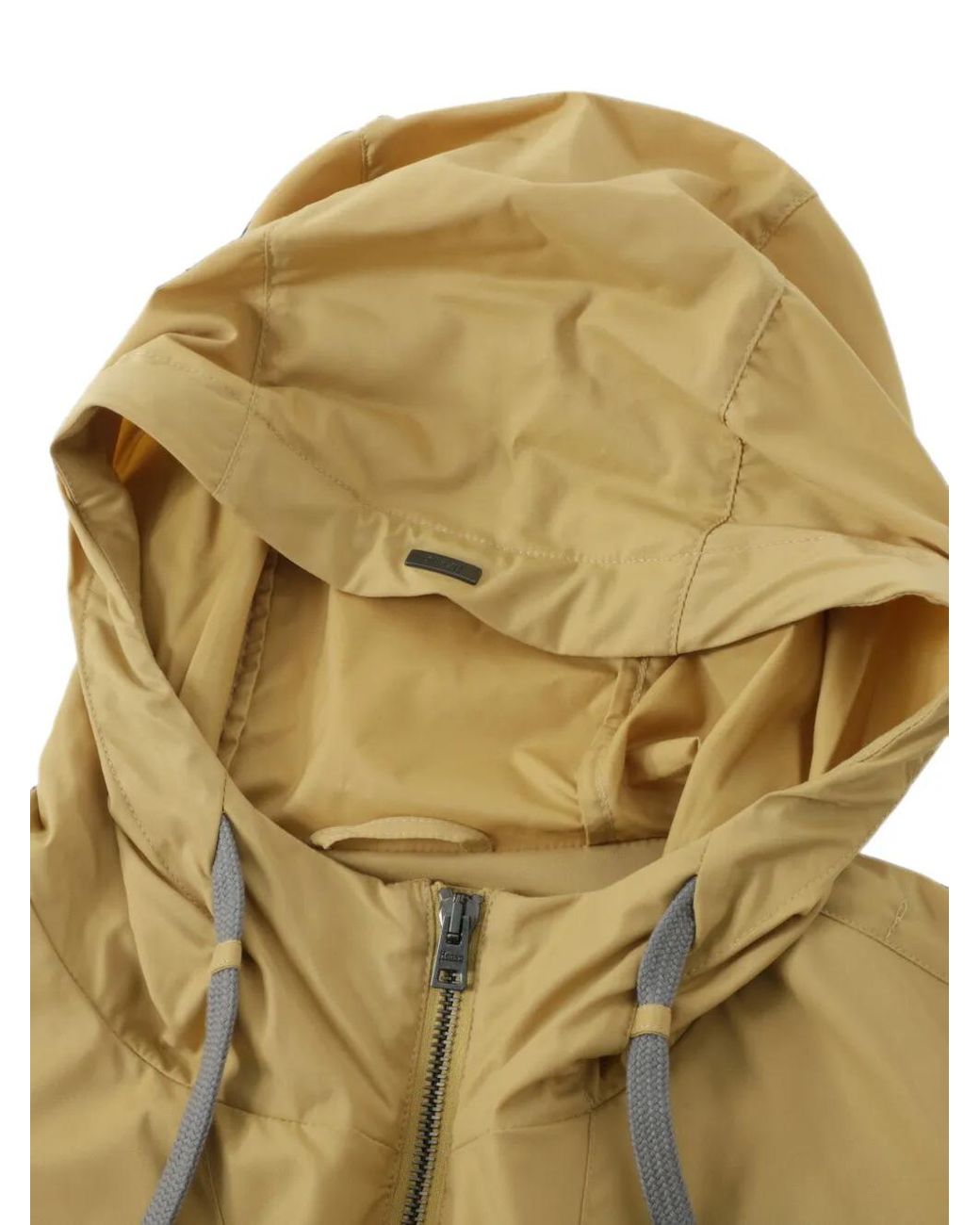 Herno Natural Hooded Zip-Up Jacket for men