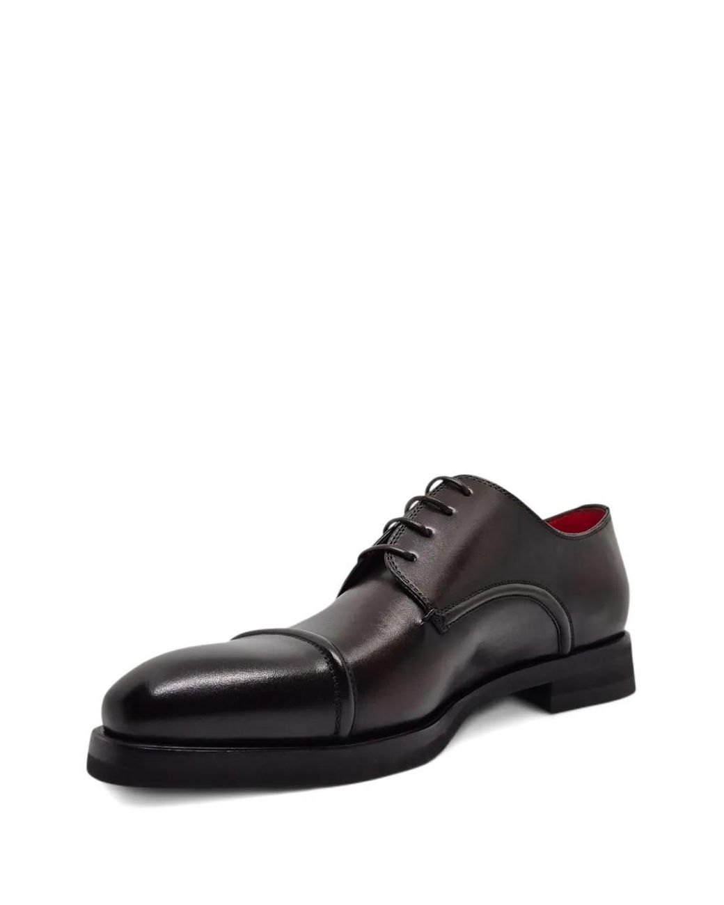 Neil Barrett Black Cap-Toe Derby Shoes for men