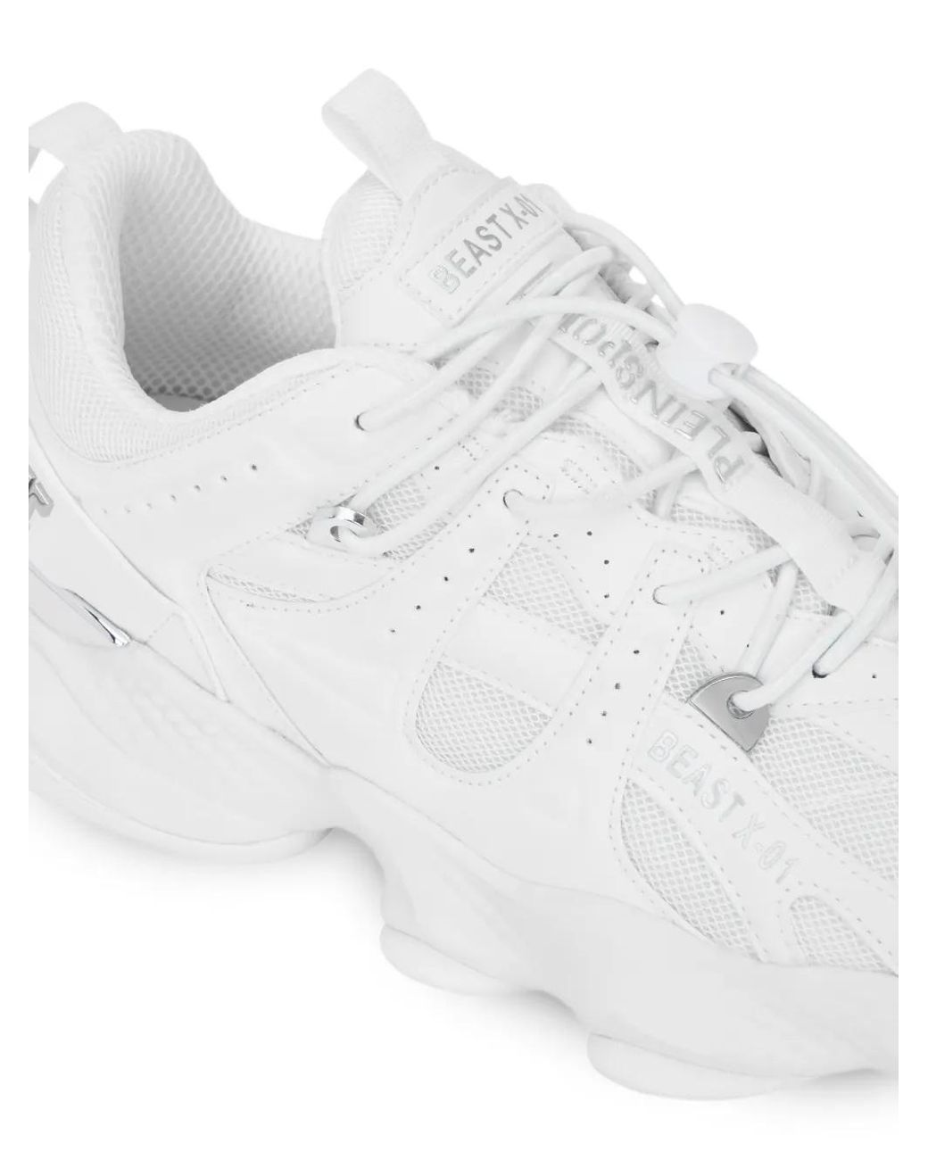 Philipp Plein White Runner Beast X-01 Sneakers