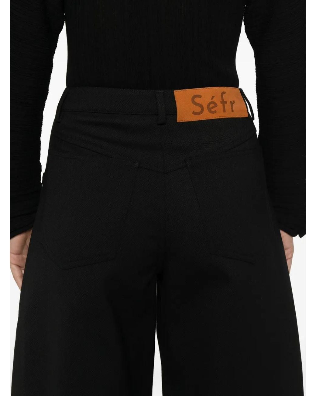Séfr Black Viola Five-Pocket Trousers