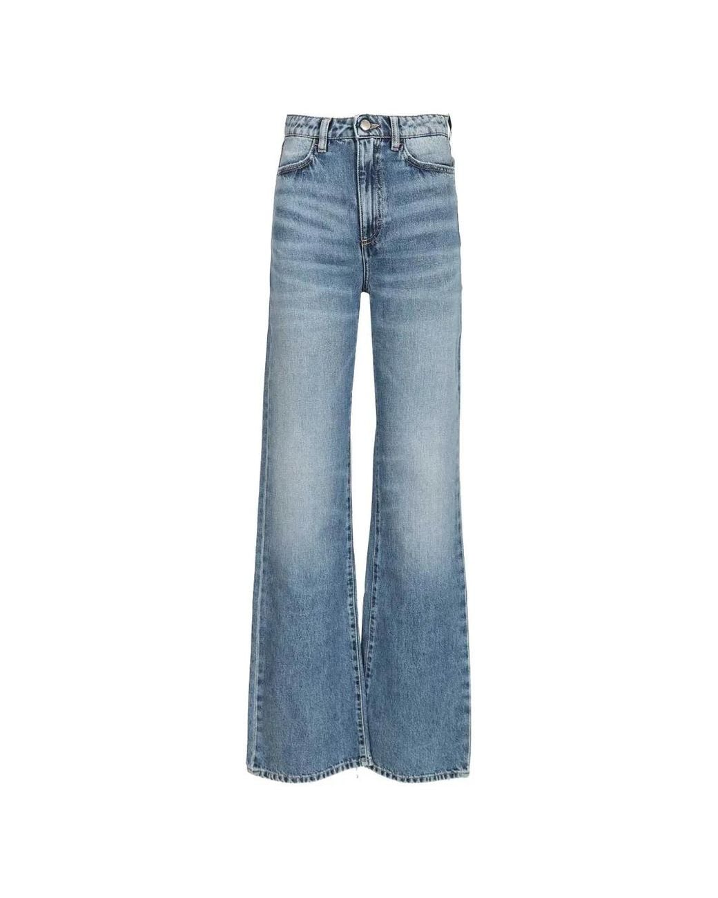 ICON DENIM Blue High-Waisted Five-Pocket Jeans