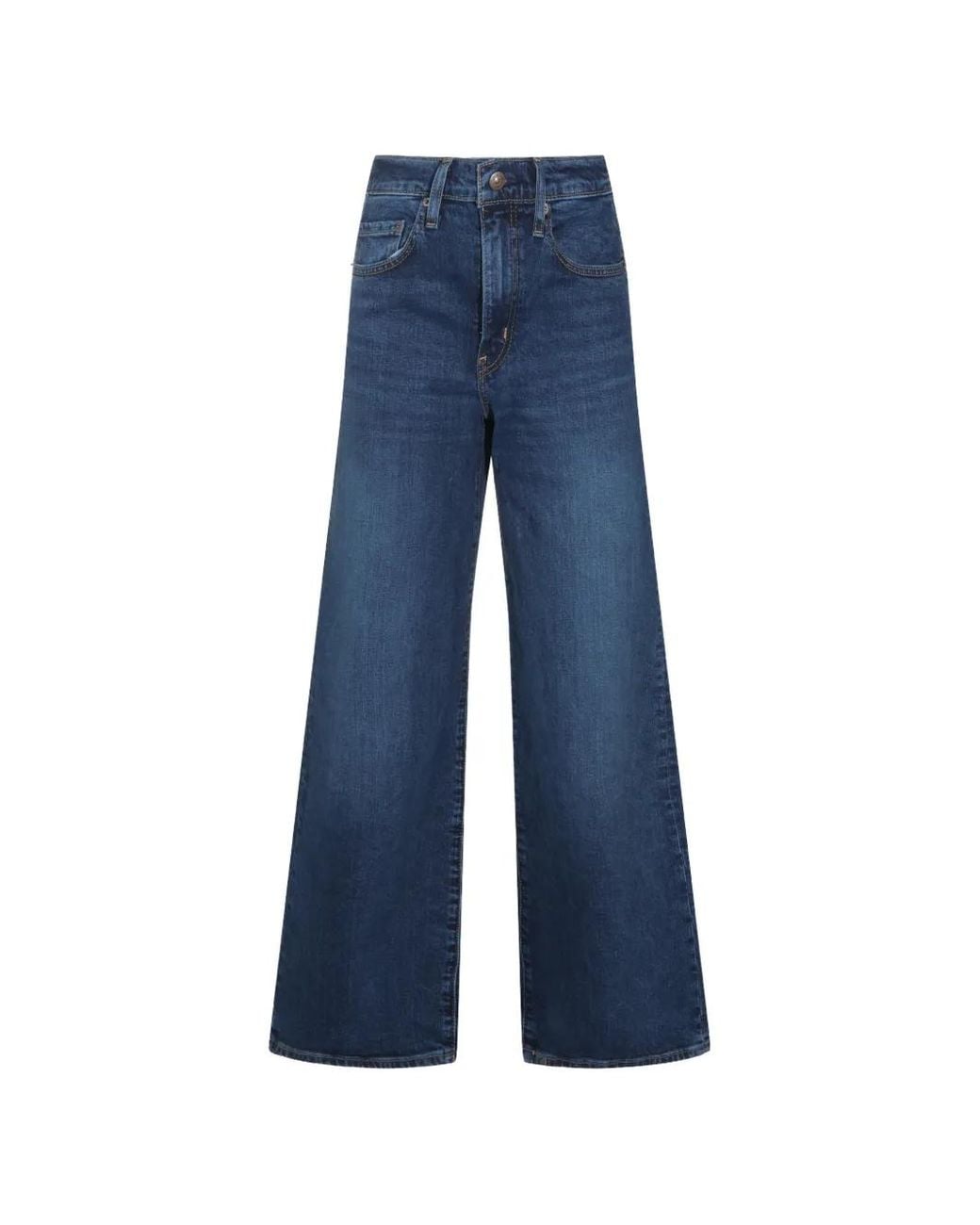 Levi's Blue 728 Wide-Leg Jeans