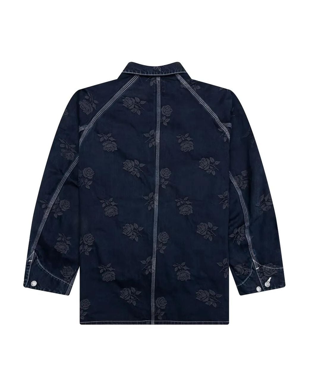 Needles Blue Rose-Embroidered Denim Jacket for men