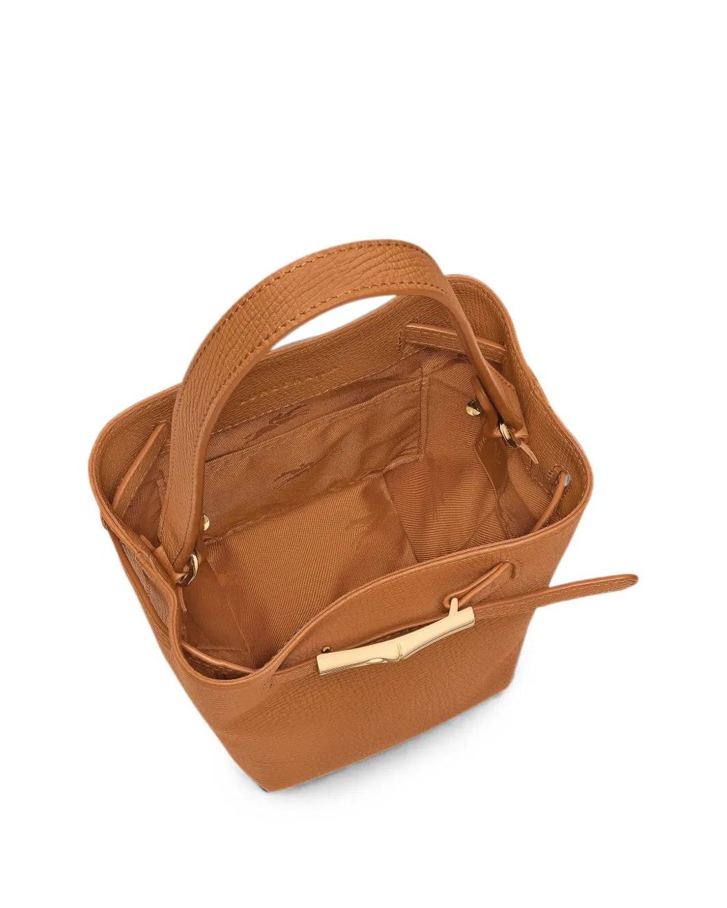 Longchamp Brown Le Smart Xs Bucket Bag
