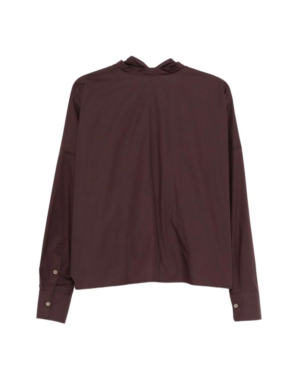 Alysi Purple Wrap-Effect Blouse