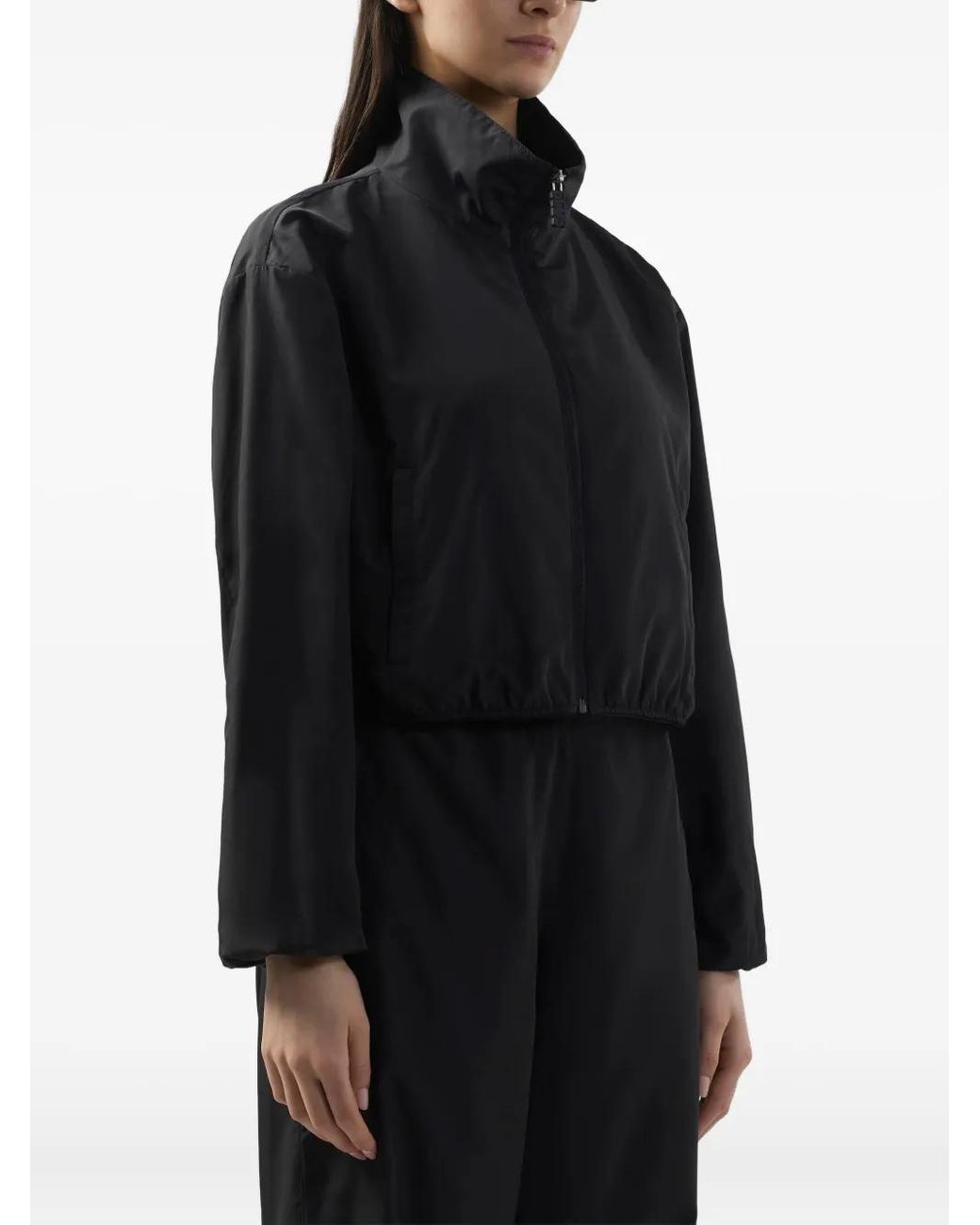 Gcds Black Cropped Windbreaker