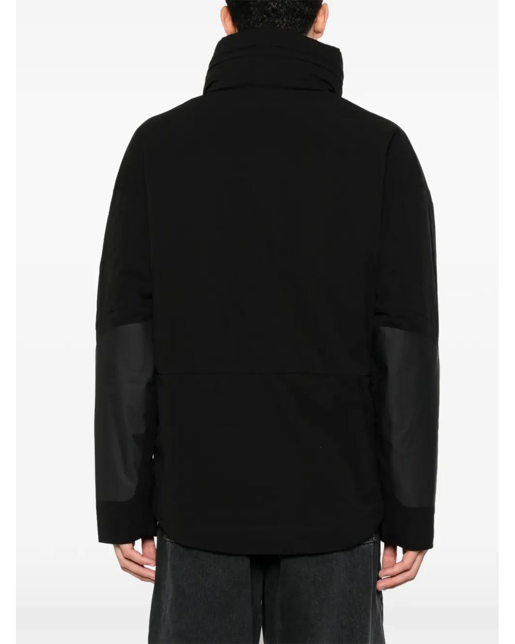 C P Company Black Pro-Tek Lens-Detail High-Neck Jacket for men