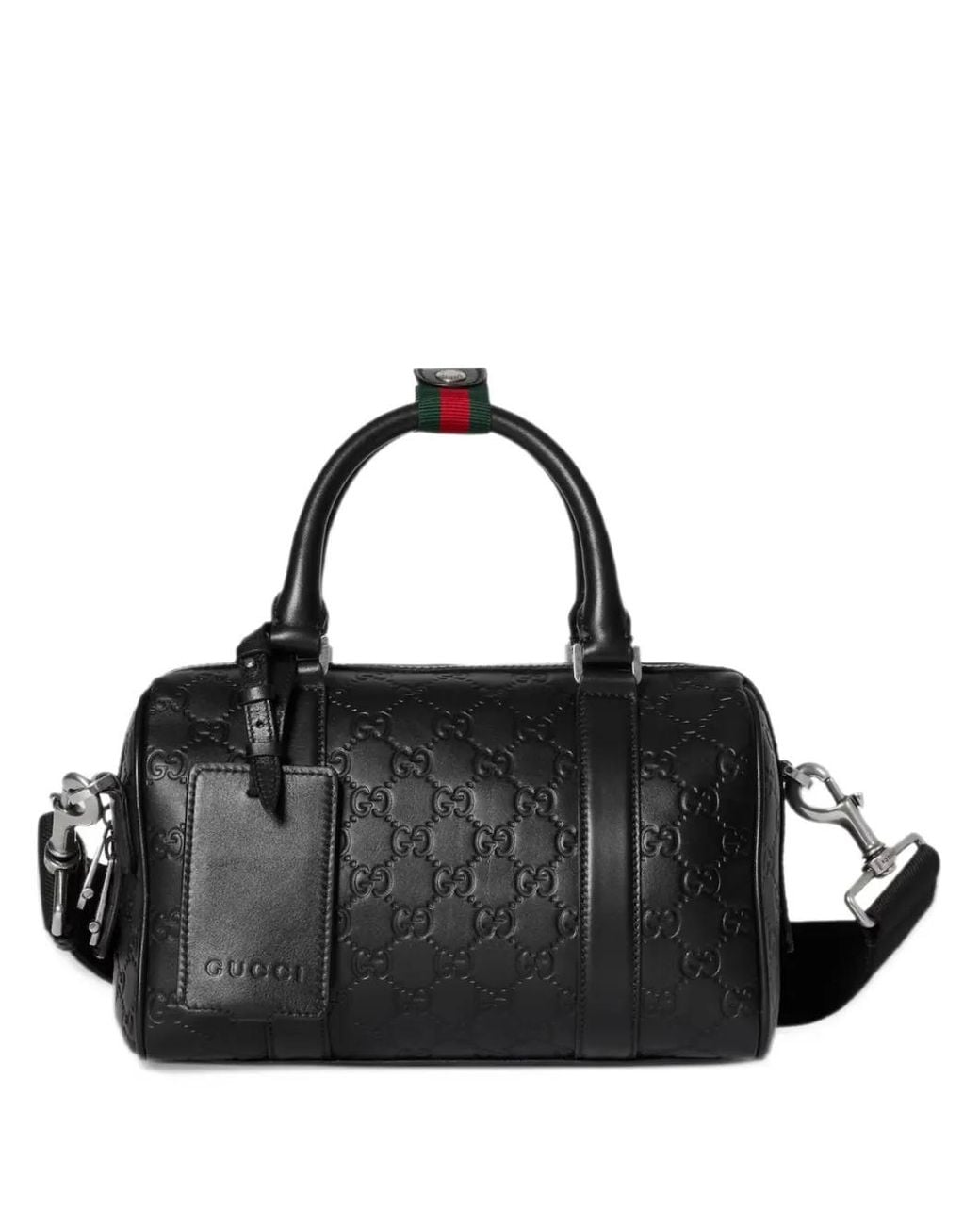 Gucci Black Gg Emblem Small Duffle Bag for men