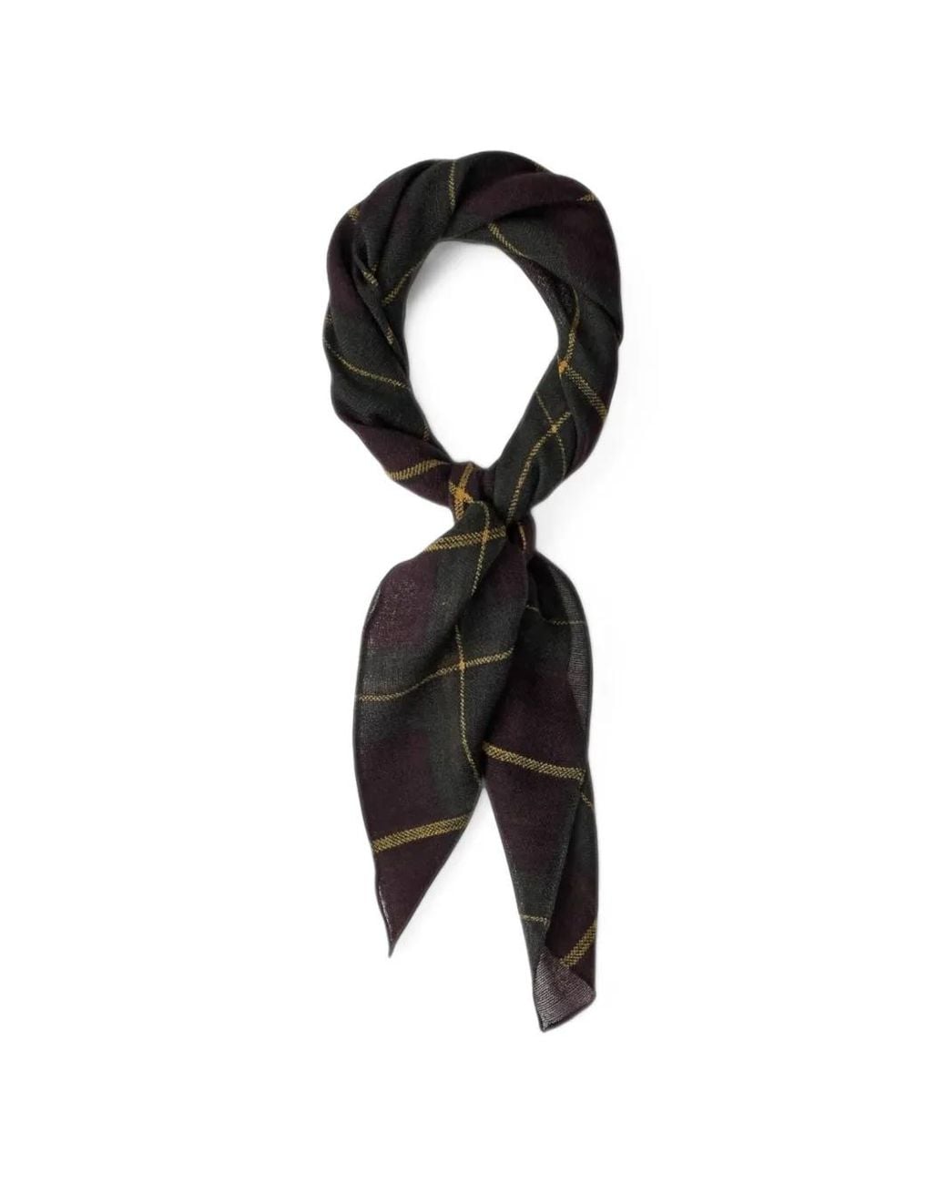 A Kind Of Guise Black Salazar Checked Scarf for men