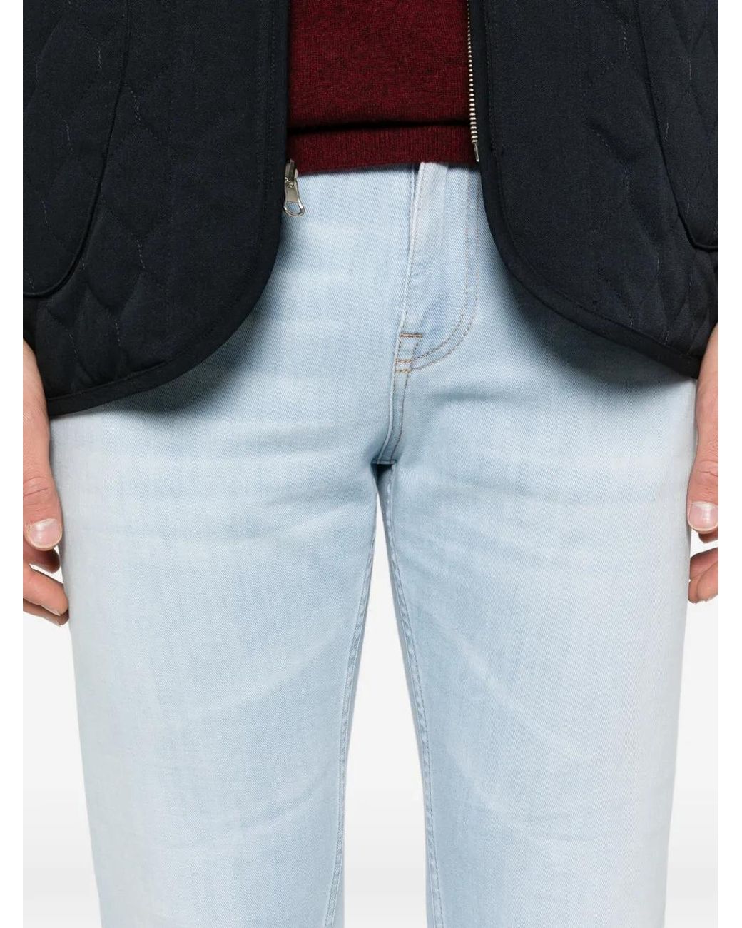 Eleventy Blue Five-Pocket Jeans for men