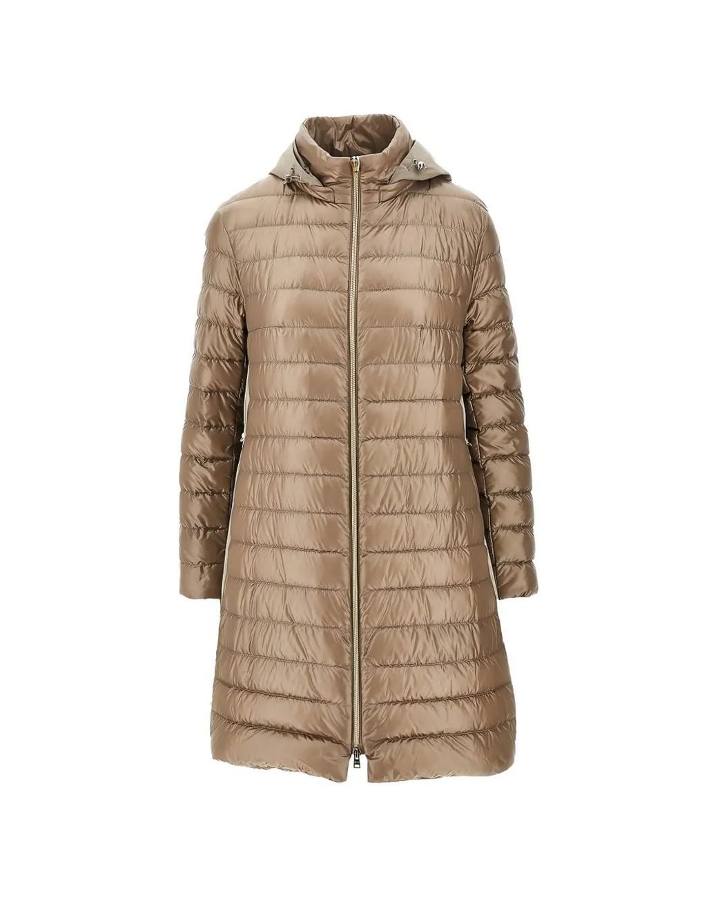 Herno Natural Hooded Padded Coat