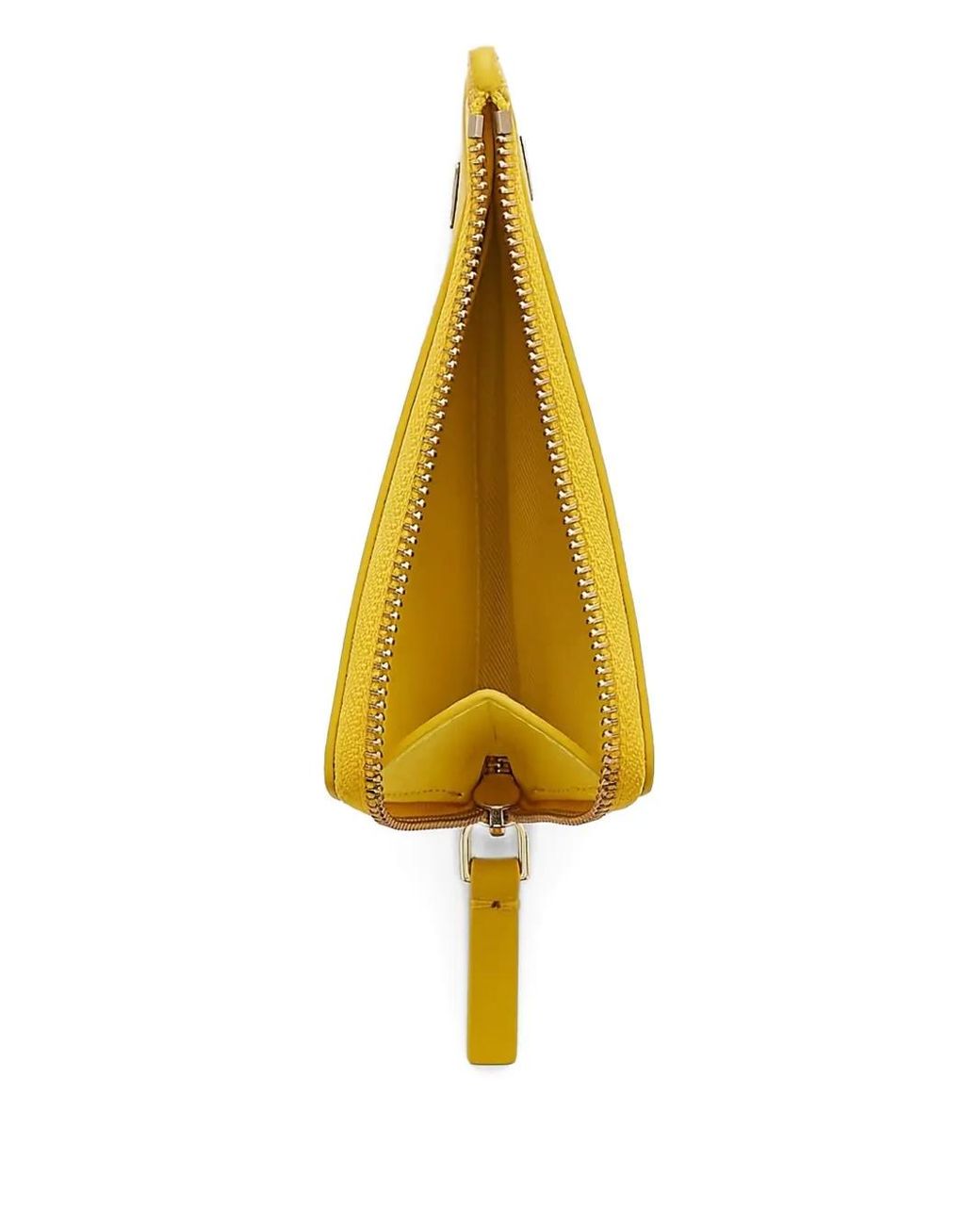 Marc Jacobs Yellow Top-Zip Charm Wallet