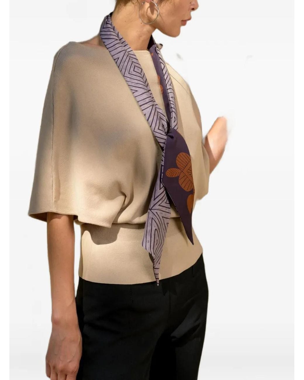 Elizabetta Purple Marta Bandeau Scarf