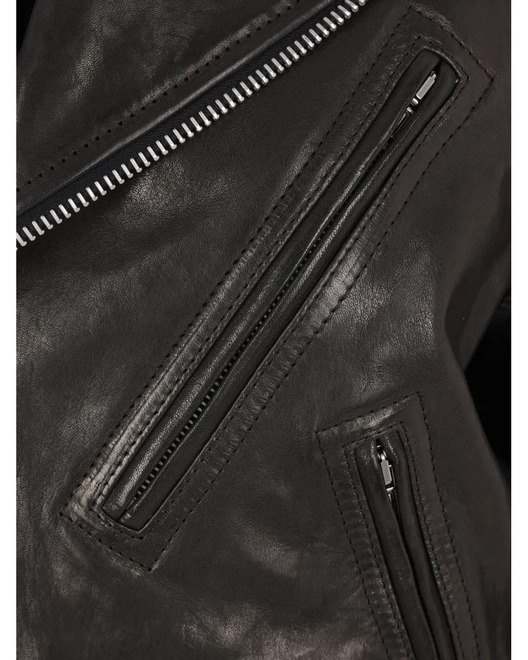 Ann Demeulemeester Black Clarin Belted Biker Jacket for men