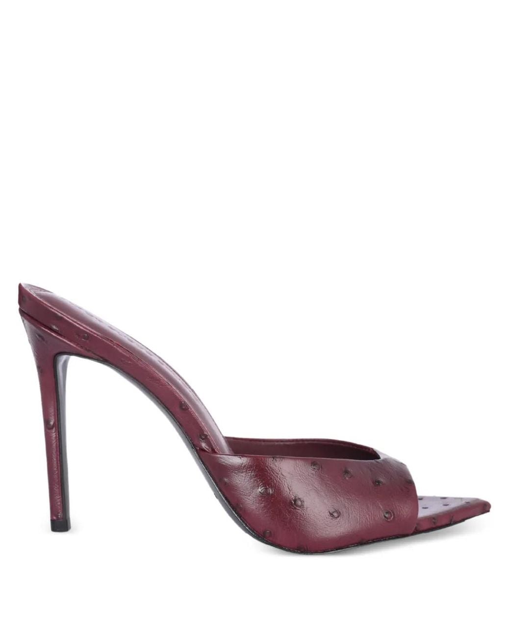Black Suede Studio Purple Brea Point-Toe Sandals