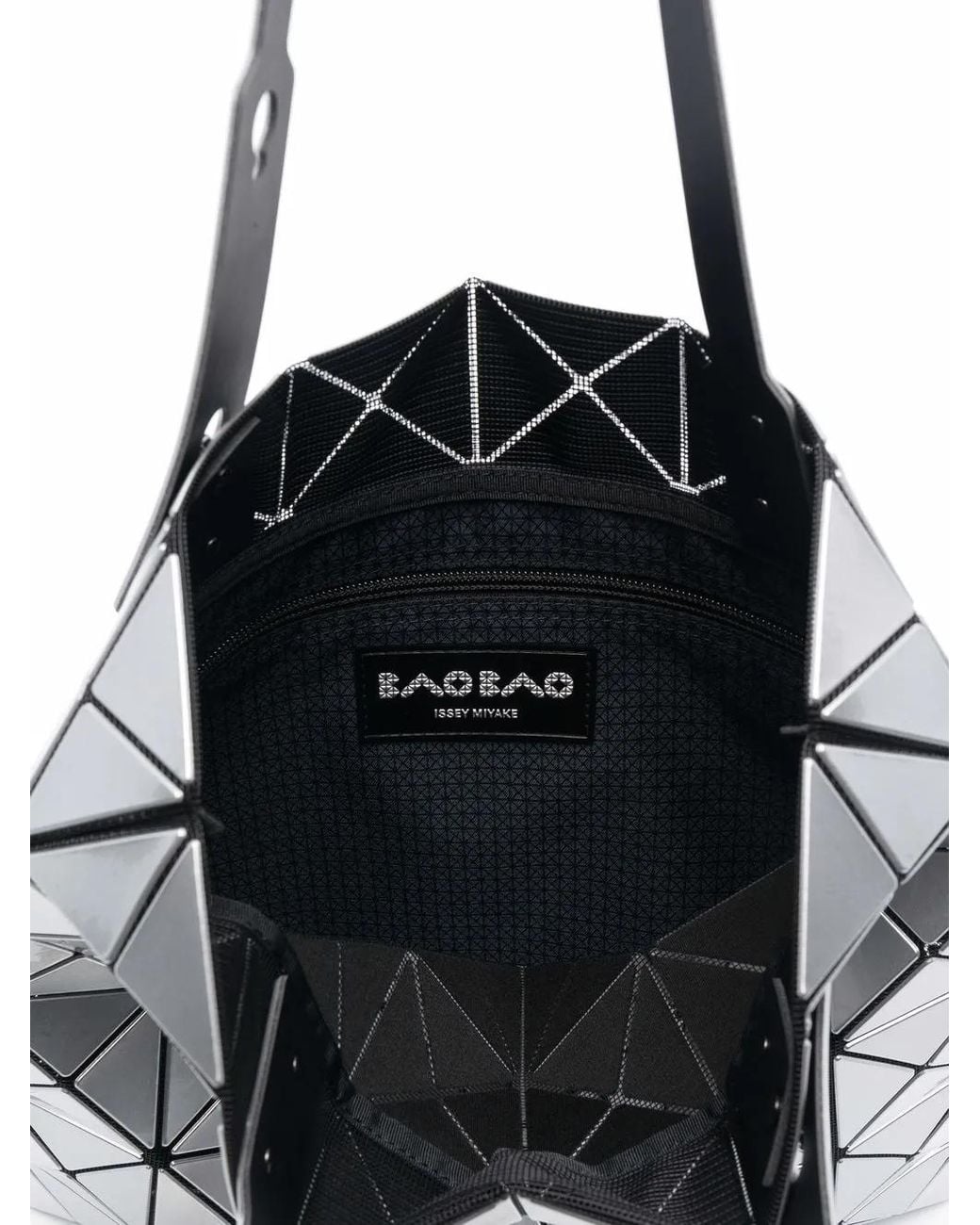 Issey Miyake White Lucent Geometric-Panelled Tote Bag