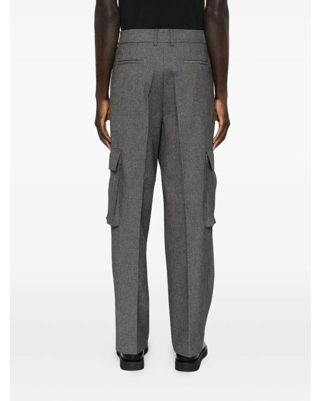 Patrizia Pepe Gray Cargo Tailored Trousers for men