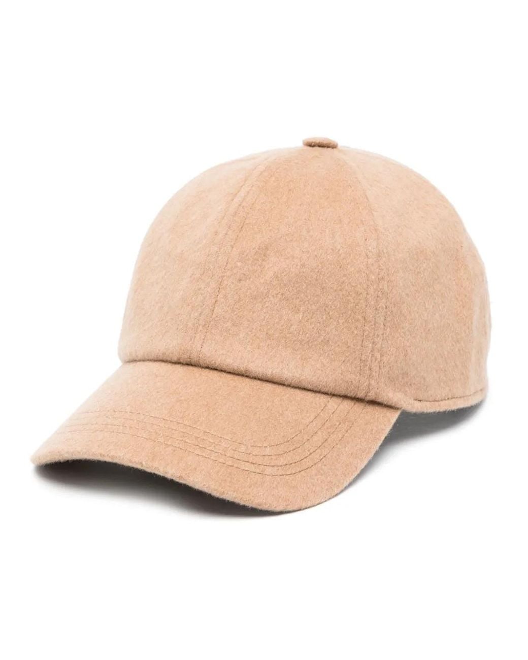 Varsity Headwear Natural Logo-Plaque Wool Baseball Cap for men