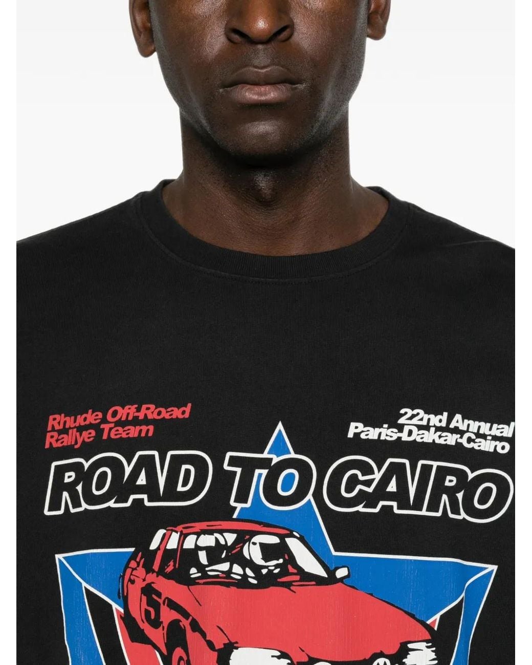 Rhude Black T-Shirts & Vests for men