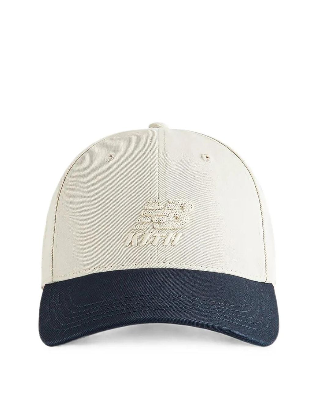 Kith White X New Balance Washed Twill Cap for men