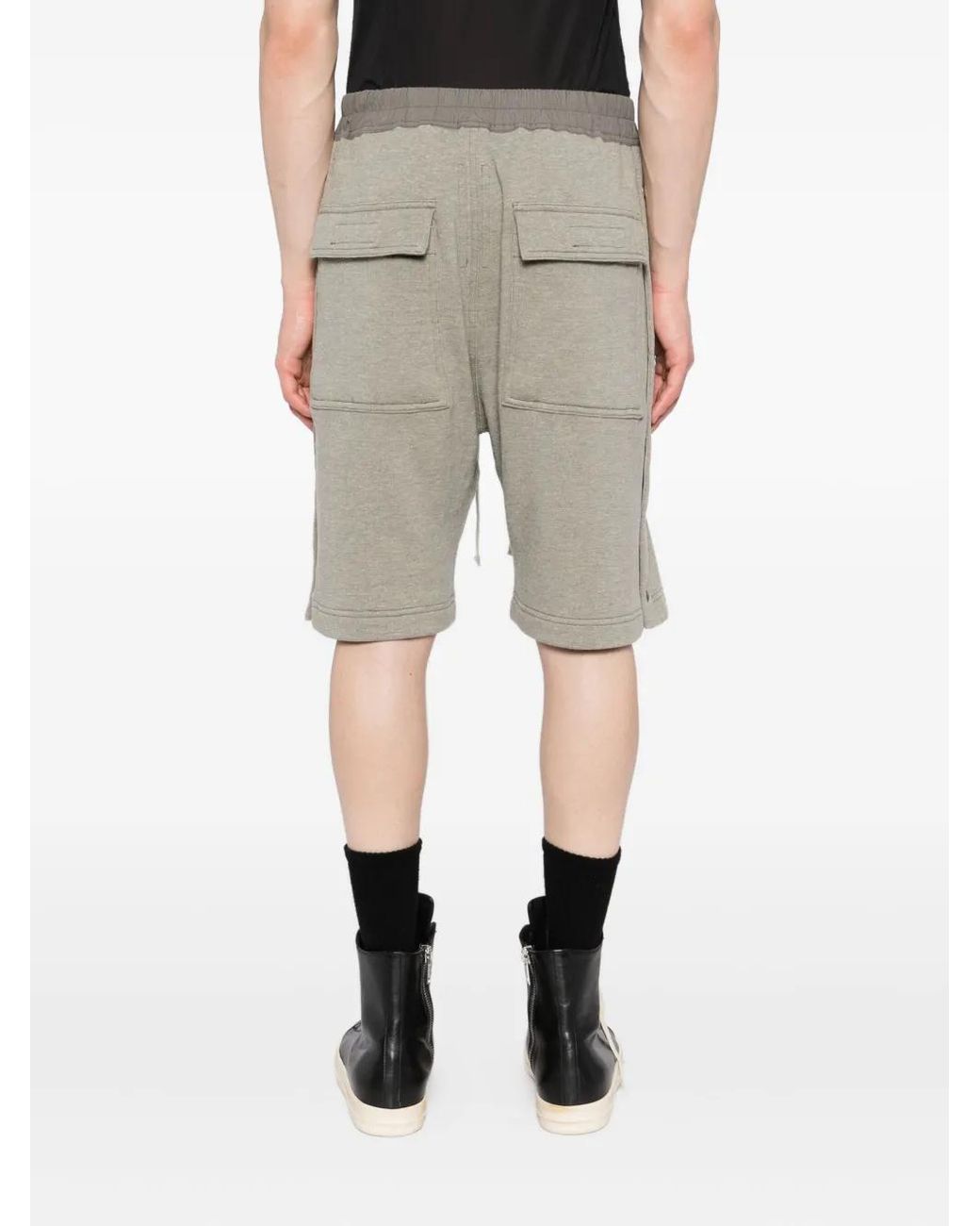 Rick Owens Gray Short Pusher À Lien De Resserrage for men