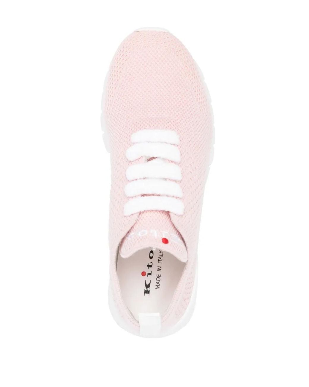 Kiton Pink Knitted Cashmere Sneakers