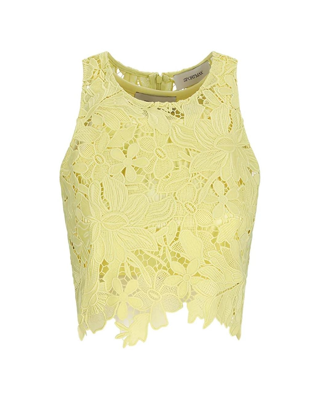 Haut En Macramé Sportmax en coloris Yellow