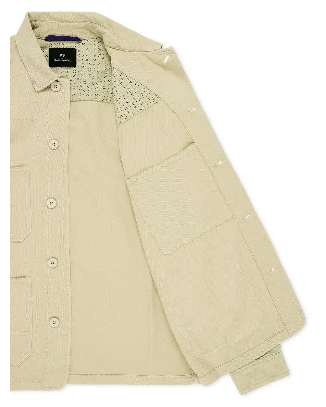 Paul Smith Natural Cotton-Linen Work Jacket for men