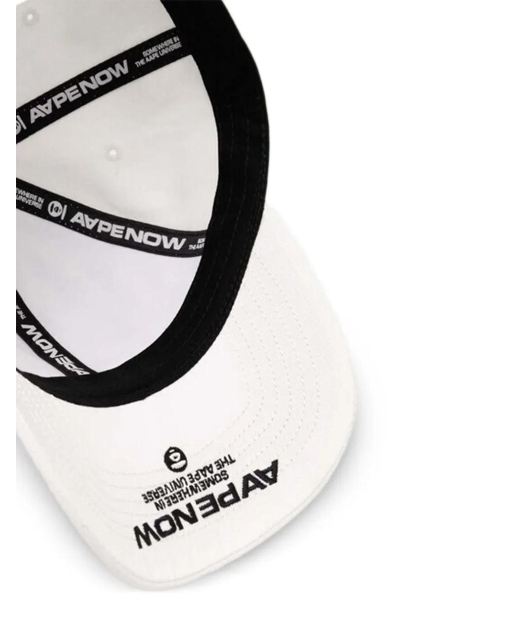 Aape By A Bathing Ape White Logo-Patch Cap for men