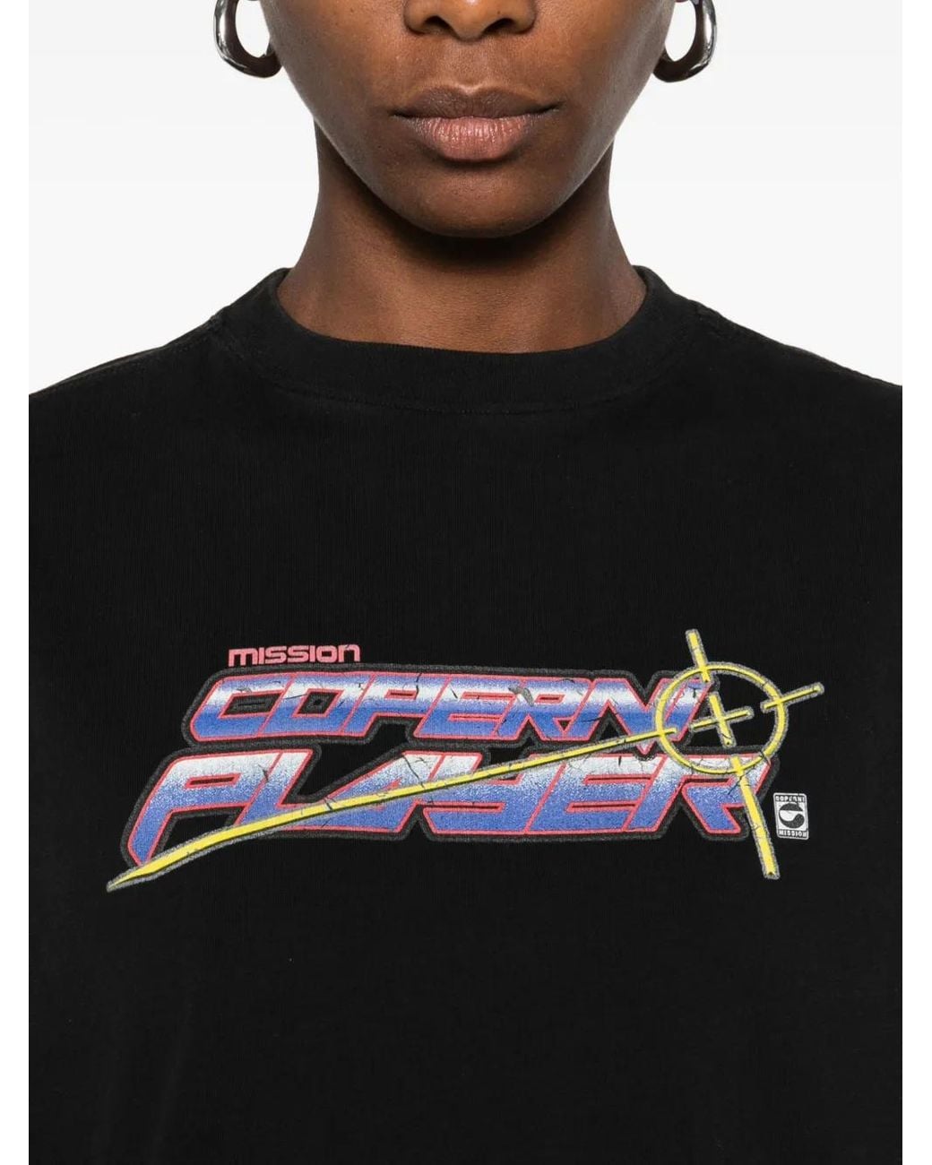 Coperni Black Logo-Print Long-Sleeve T-Shirt