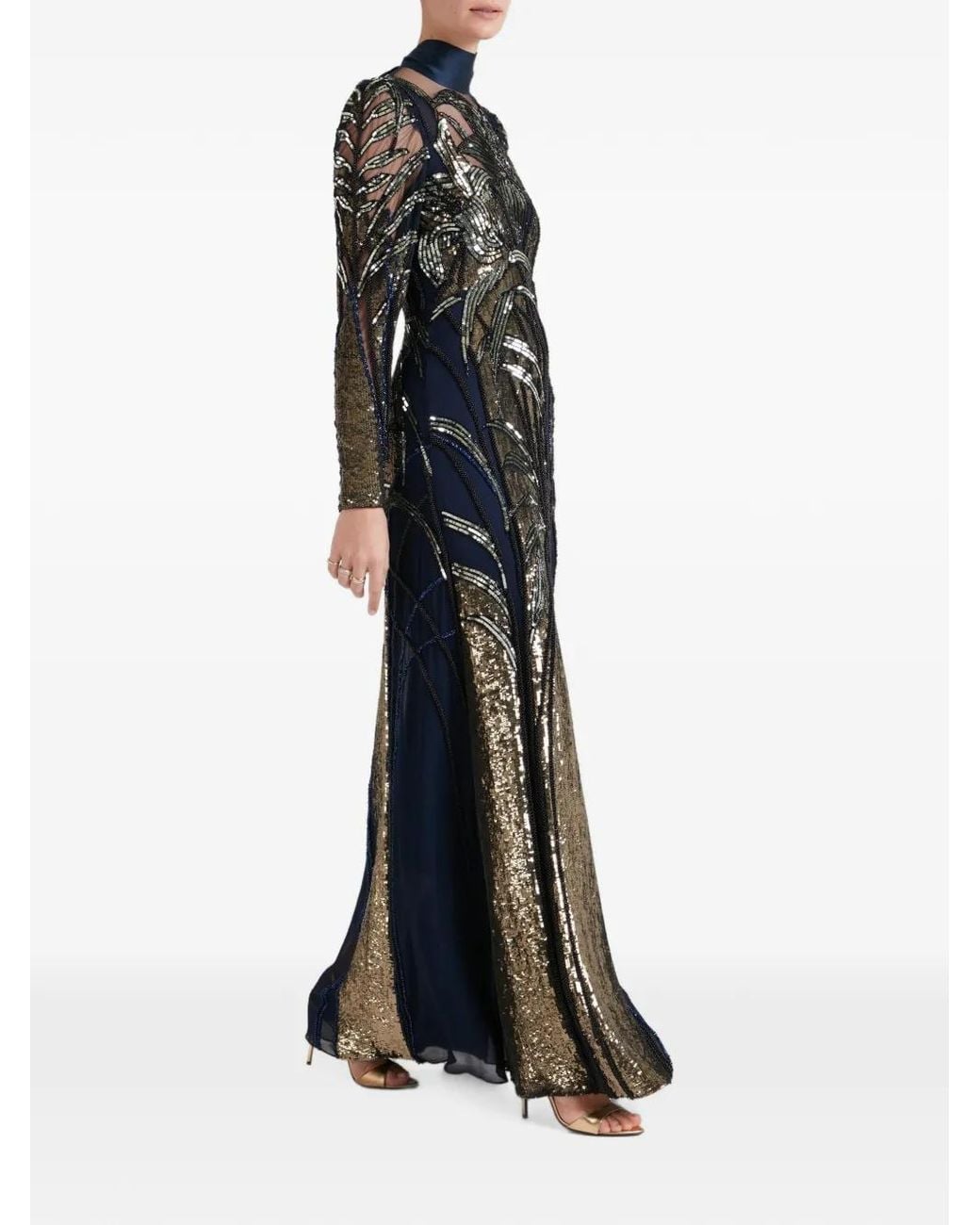 Temperley London White Marianna Sequin-Embellished Dress