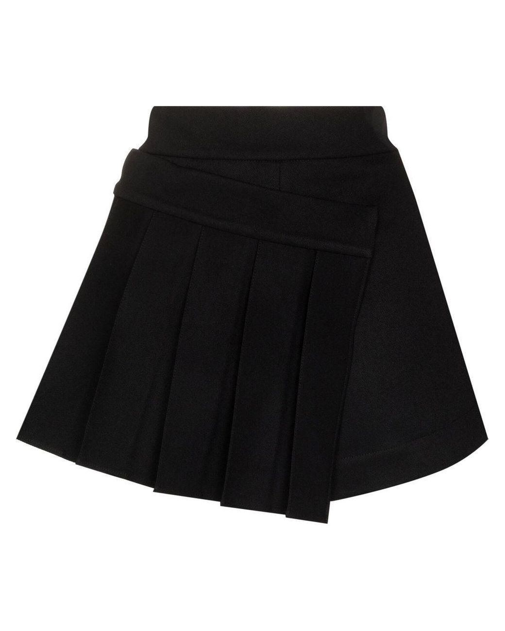 ShuShu/Tong Pleated Wrap Shorts in Black | Lyst