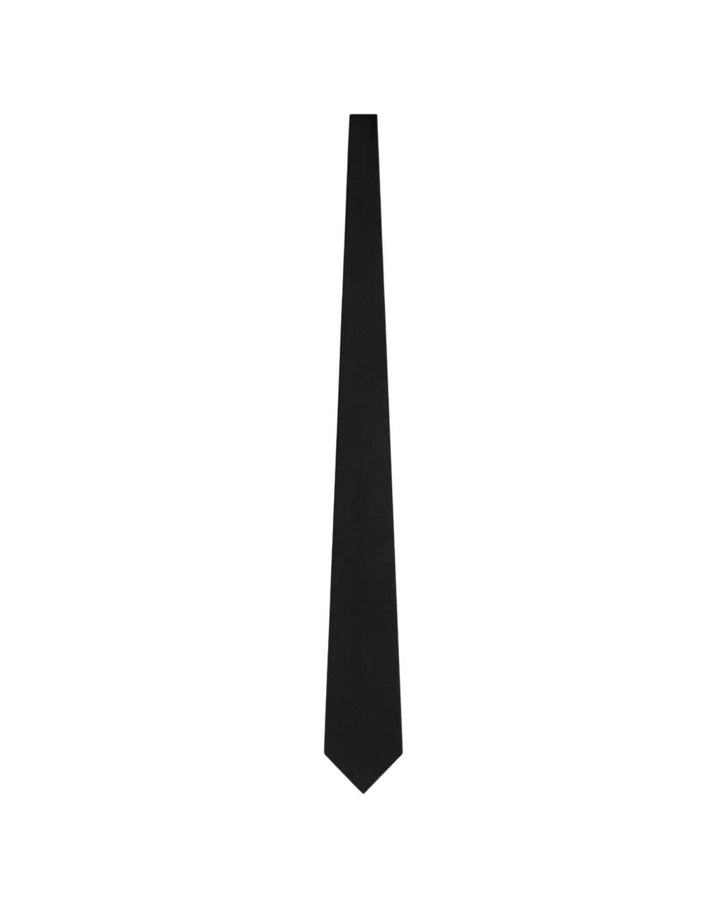 Fursac Black Silk Tie for men