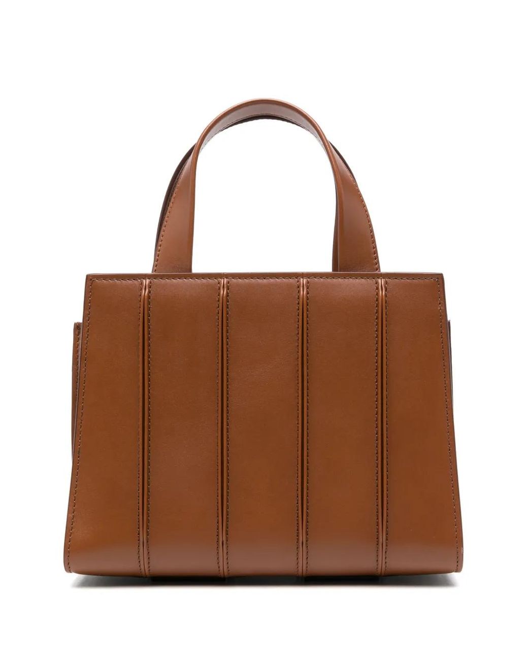 Max Mara Brown Whitney Leather Tote Bag