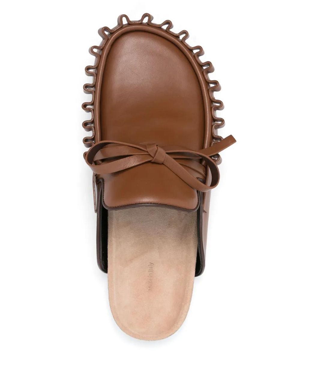J.W. Anderson Brown Chocolate Bow-Detail Slippers