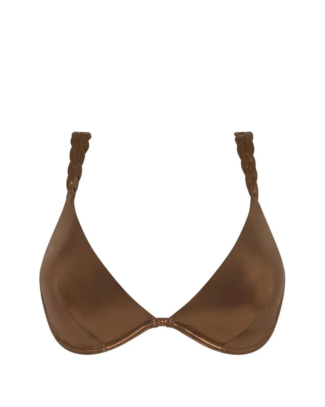 Chantelle Brown Shaman Braided Underwire Bikini Top
