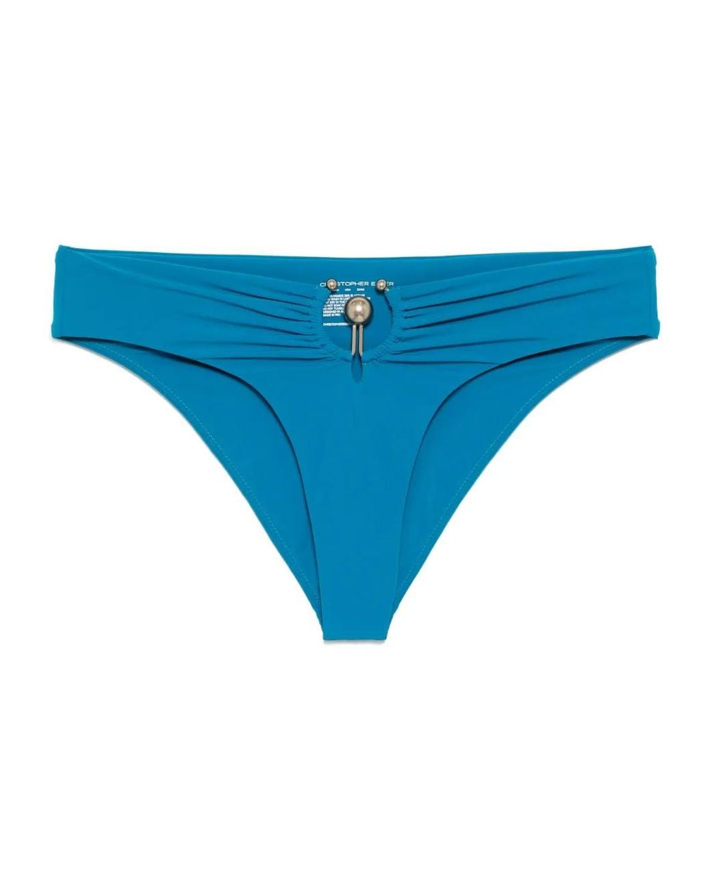 Christopher Esber Blue Ruched Orbit High Brief