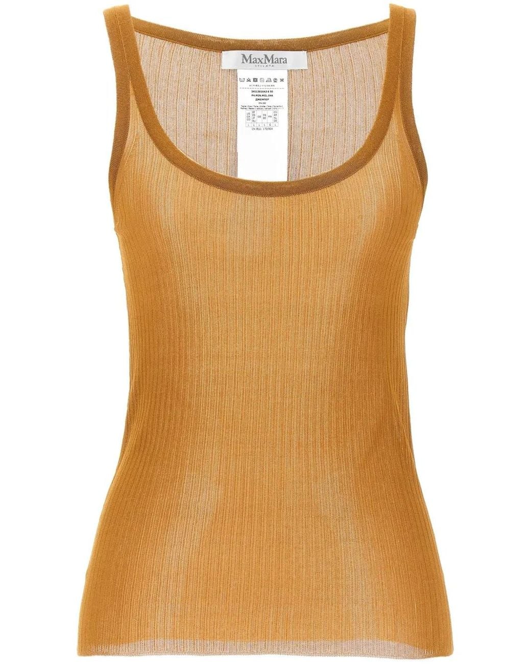 Max Mara Bastia Tanktop in het Brown